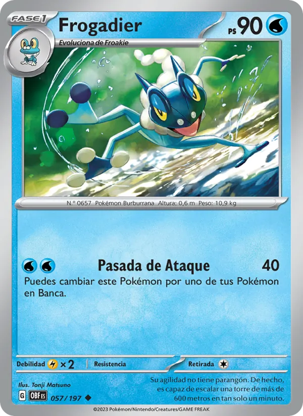 Frogadier Llamas Obsidianas 057/197