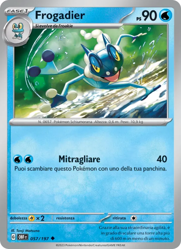 Frogadier Ossidiana Infuocata 057/197