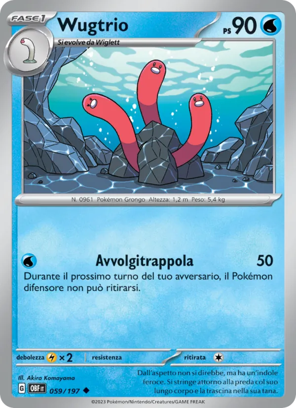 Wugtrio Ossidiana Infuocata 059/197