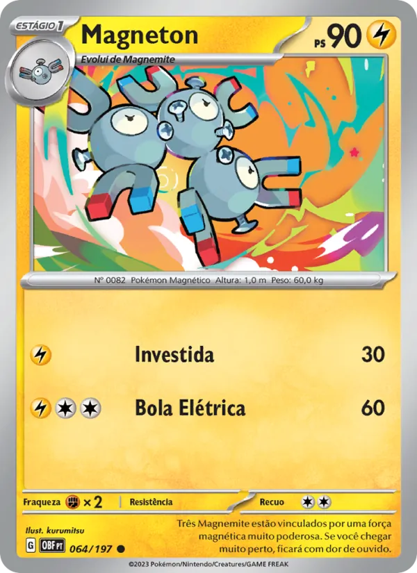 Magneton Obsidiana em Chamas 064/197