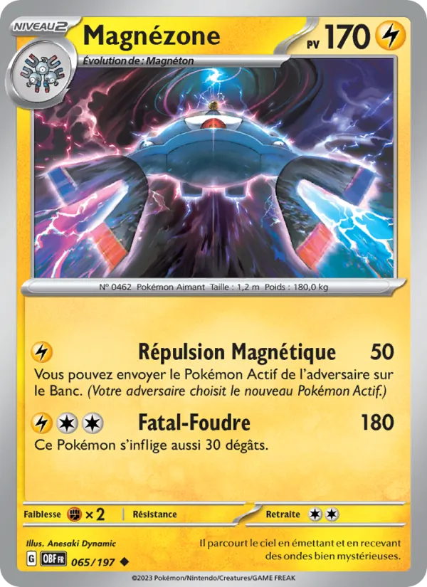 Magnézone Flammes Obsidiennes 065/197