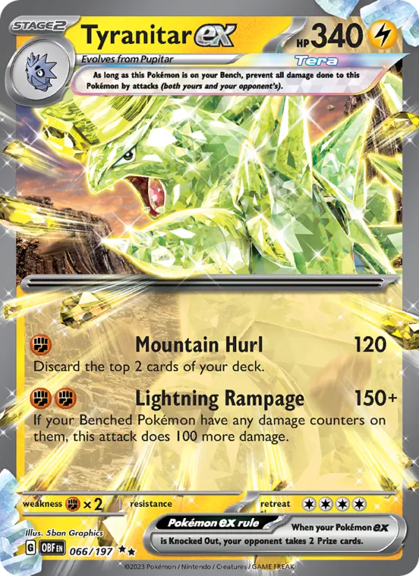 Tyranitar ex Obsidian Flames 066/197