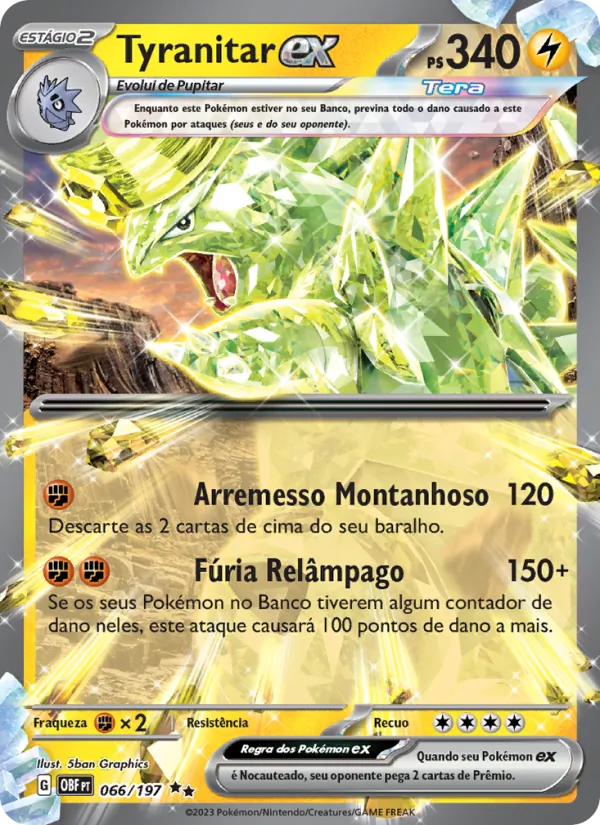 Tyranitar ex Obsidiana em Chamas 066/197