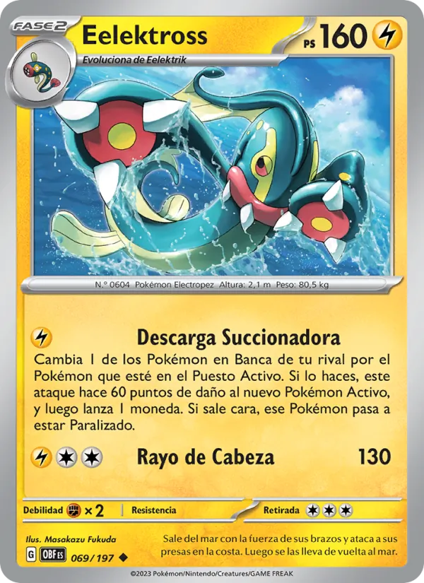 Eelektross Llamas Obsidianas 069/197