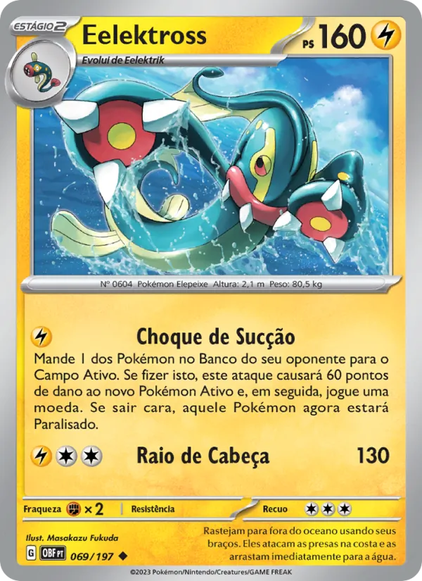 Eelektross Obsidiana em Chamas 069/197