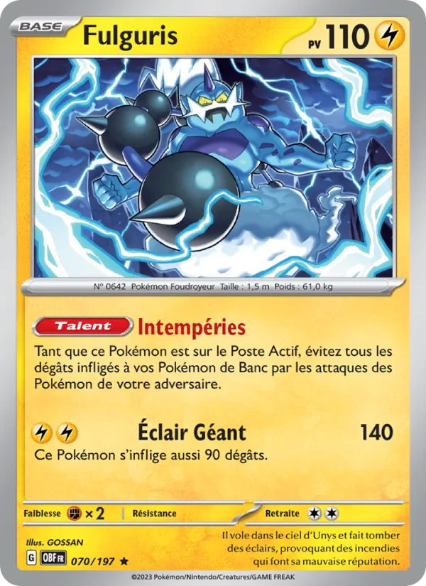 Fulguris Flammes Obsidiennes 070/197