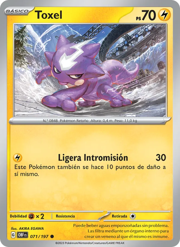 Toxel Llamas Obsidianas 071/197