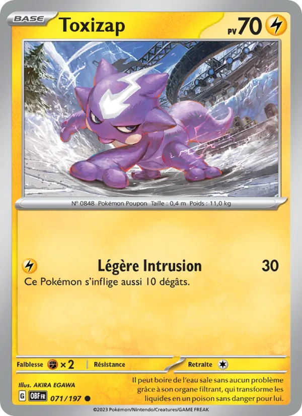 Toxizap Flammes Obsidiennes 071/197