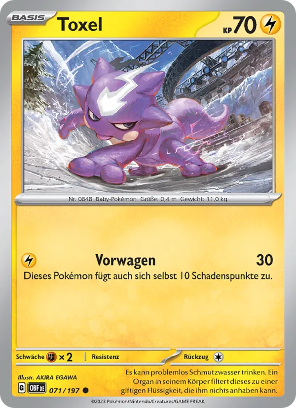 Toxel Obsidian Flammen 071/197