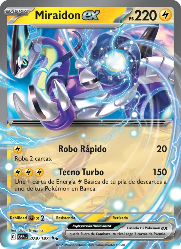 Miraidon ex Llamas Obsidianas 079/197