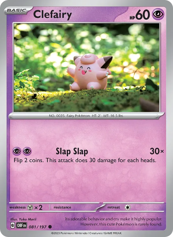 Clefairy Obsidian Flames 081/197