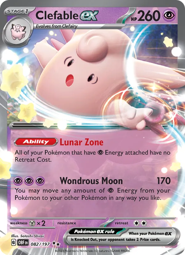 Clefable ex Obsidian Flames 082/197