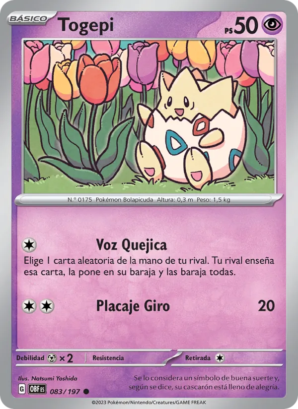 Togepi Llamas Obsidianas 083/197