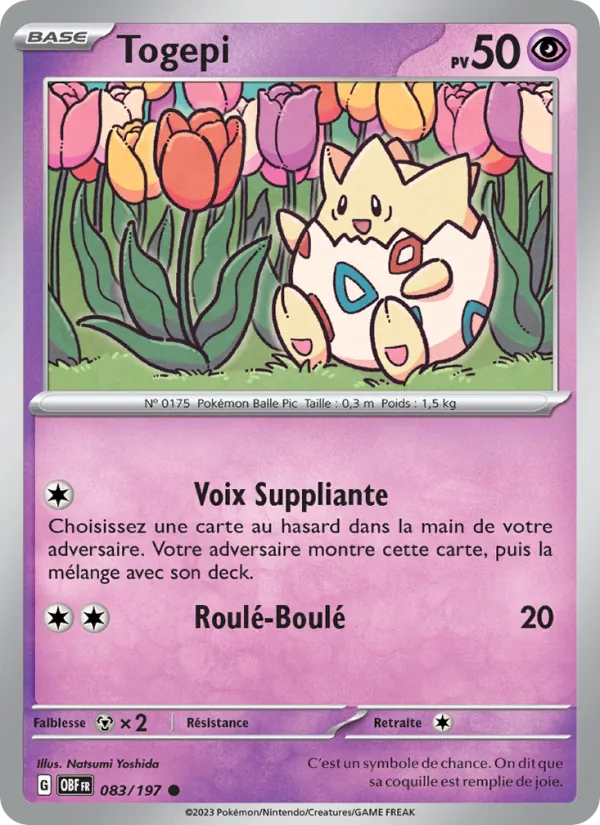 Togepi Flammes Obsidiennes 083/197