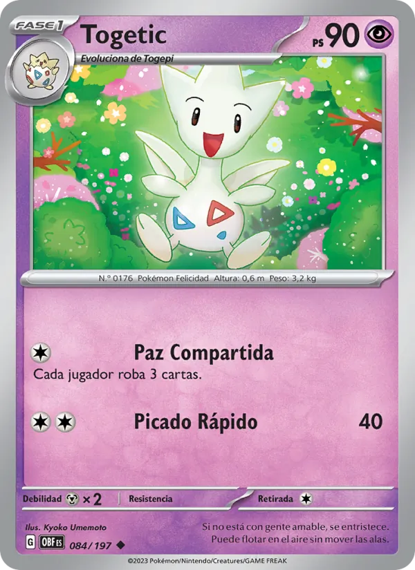 Togetic Llamas Obsidianas 084/197