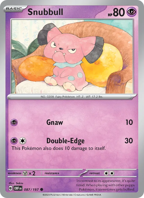 Snubbull Obsidian Flames 087/197