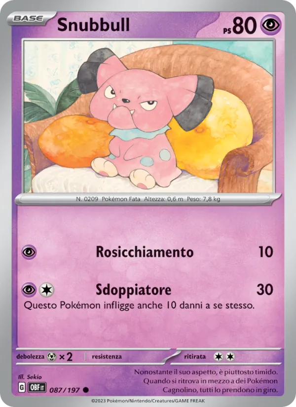 Snubbull Ossidiana Infuocata 087/197