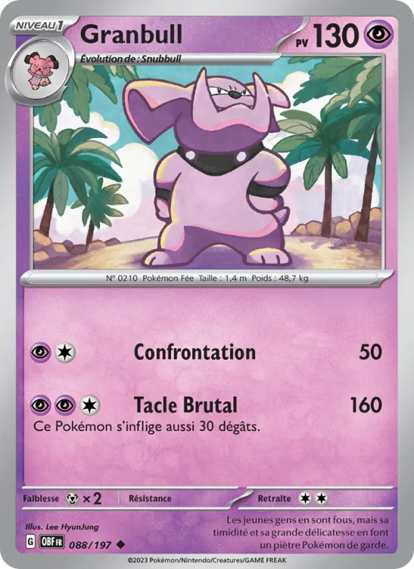 Granbull Flammes Obsidiennes 088/197