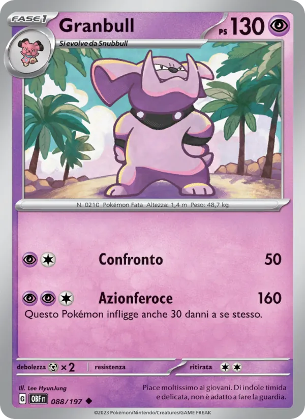 Granbull Ossidiana Infuocata 088/197