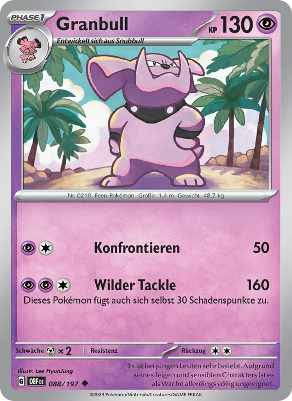 Granbull Obsidian Flammen 088/197