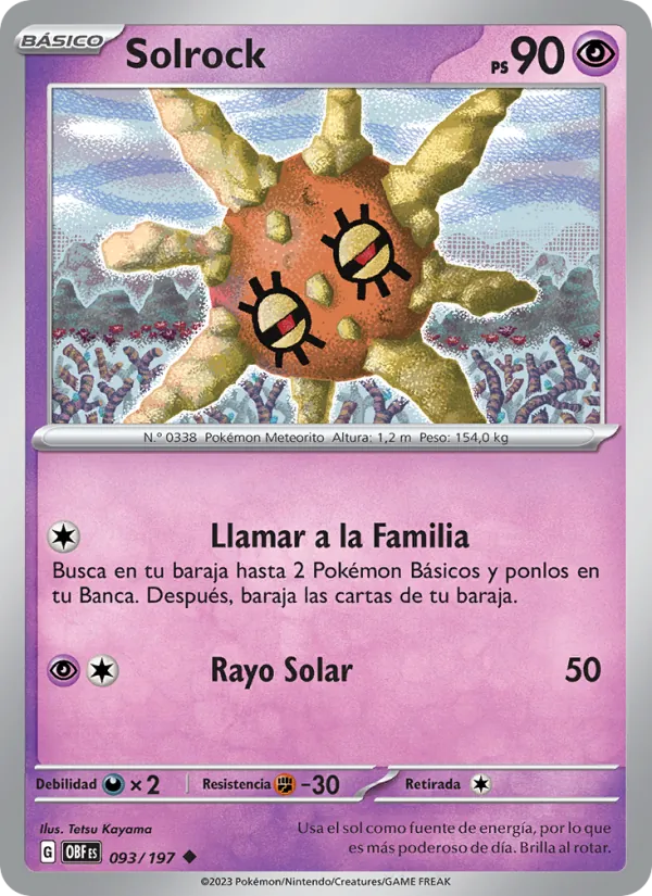 Solrock Llamas Obsidianas 093/197