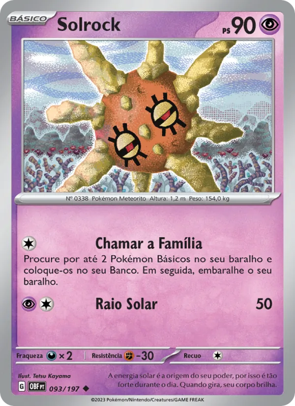 Solrock Obsidiana em Chamas 093/197
