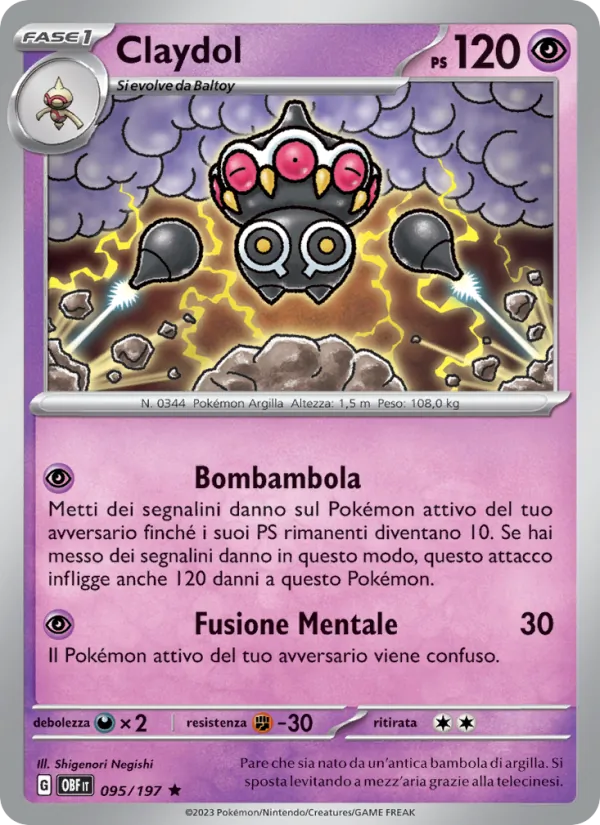 Claydol Ossidiana Infuocata 095/197