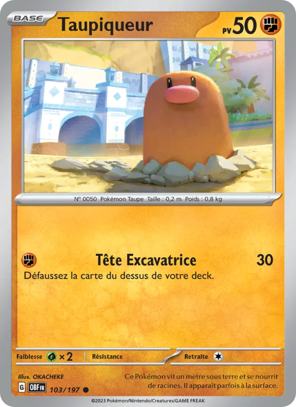 Taupiqueur Flammes Obsidiennes 103/197