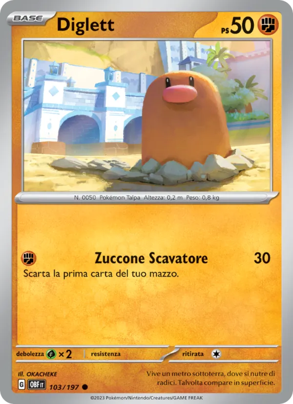 Diglett Ossidiana Infuocata 103/197