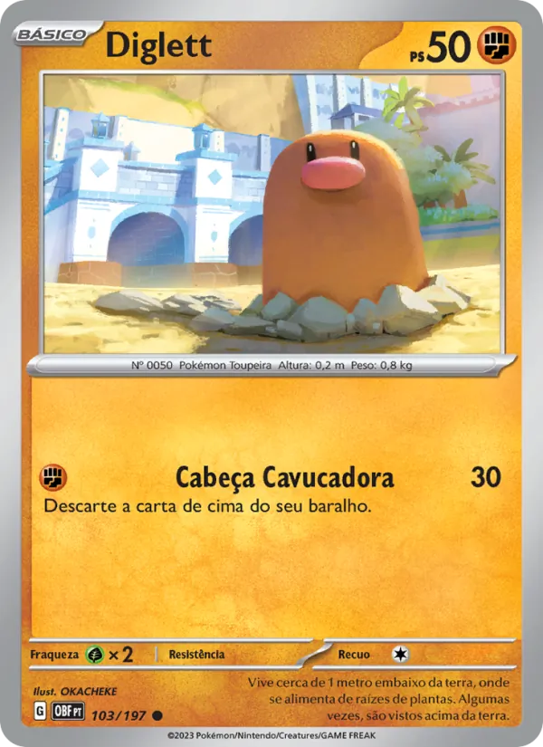 Diglett Obsidiana em Chamas 103/197