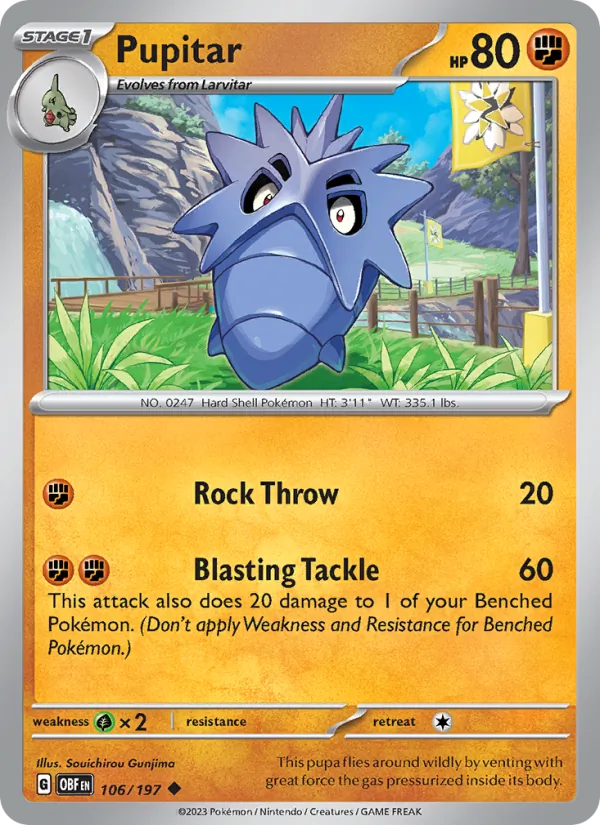 Pupitar Obsidian Flames 106/197