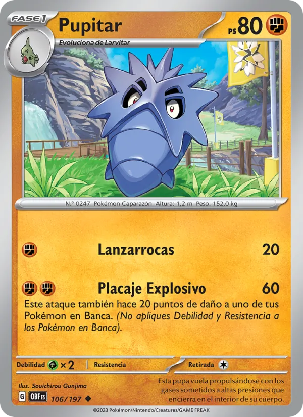 Pupitar Llamas Obsidianas 106/197