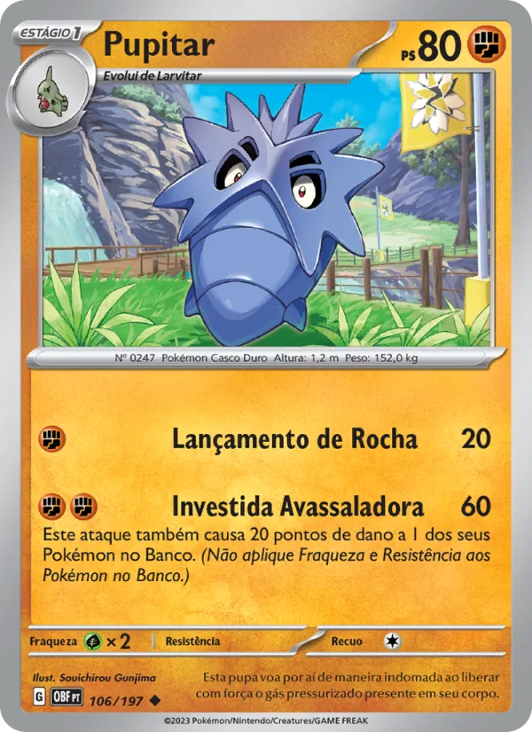 Pupitar Obsidiana em Chamas 106/197