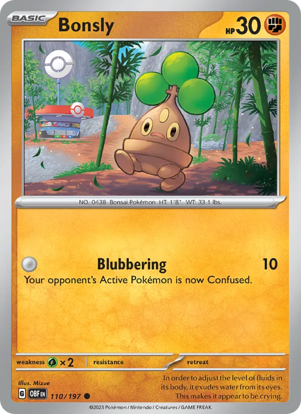 Bonsly Obsidian Flames 110/197