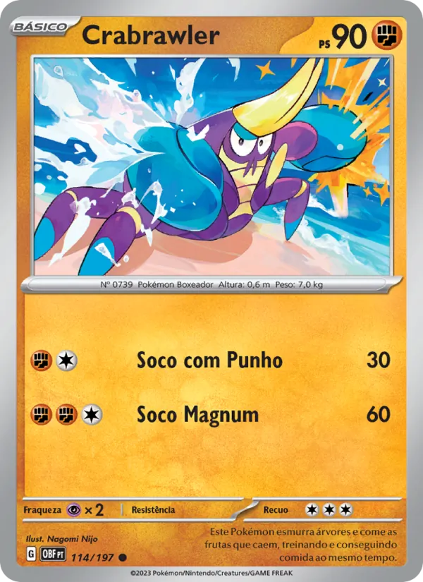 Crabrawler Obsidiana em Chamas 114/197