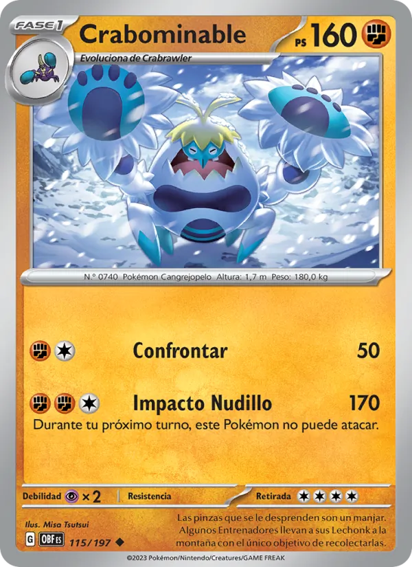 Crabominable Llamas Obsidianas 115/197