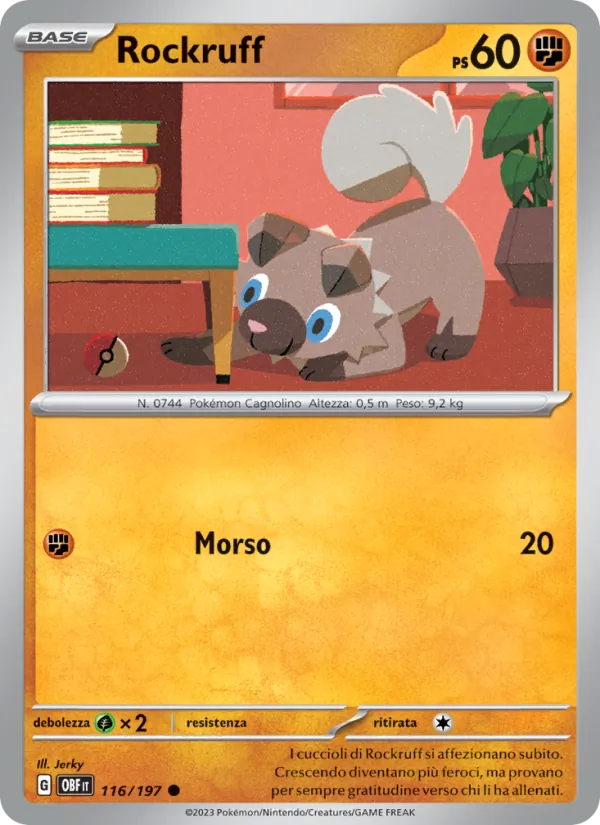 Rockruff Ossidiana Infuocata 116/197
