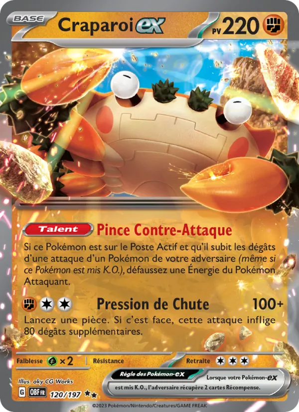 Craparoi-ex Flammes Obsidiennes 120/197