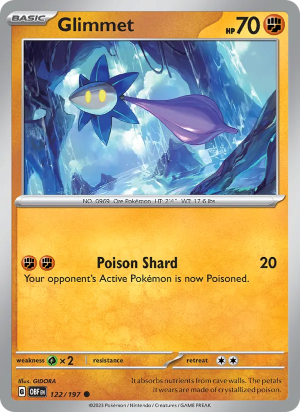 Glimmet Obsidian Flames 122/197