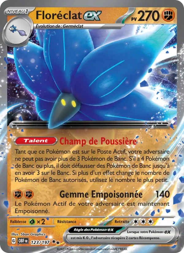 Floréclat-ex Flammes Obsidiennes 123/197