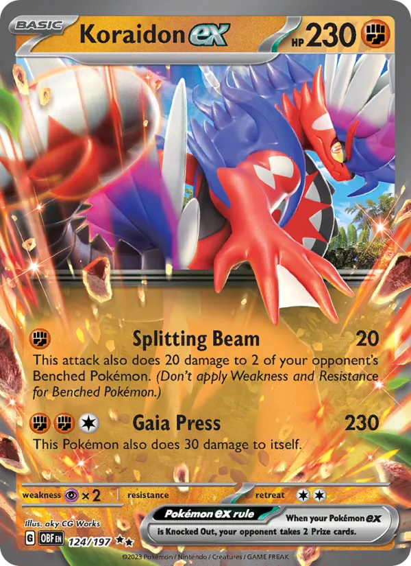 Koraidon ex Obsidian Flames 124/197