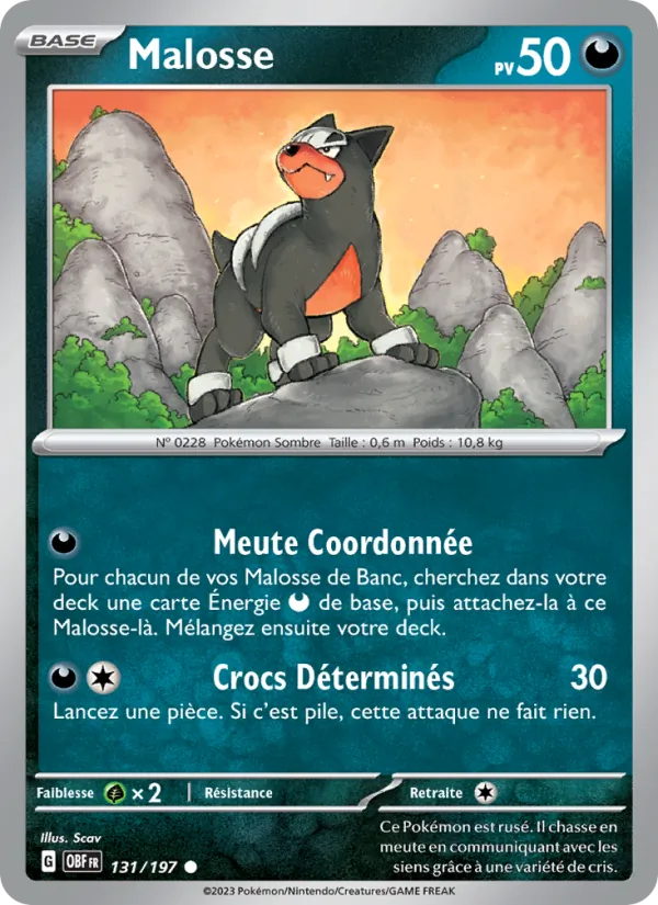Malosse Flammes Obsidiennes 131/197