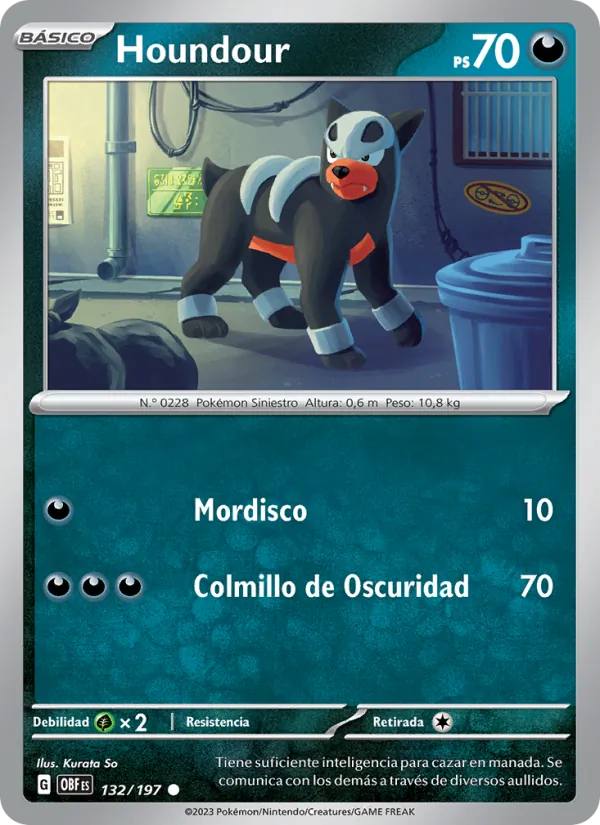 Houndour Llamas Obsidianas 132/197