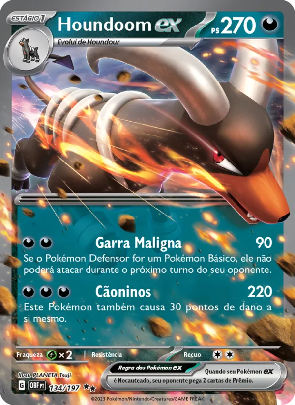 Houndoom ex Obsidiana em Chamas 134/197