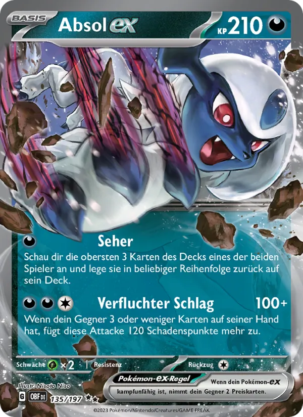 Absol-ex Obsidian Flammen 135/197
