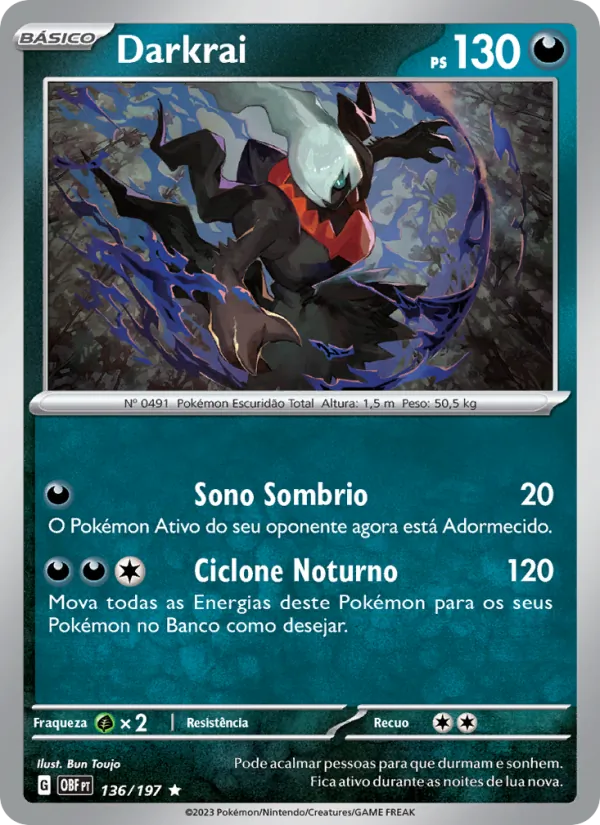 Darkrai Obsidiana em Chamas 136/197