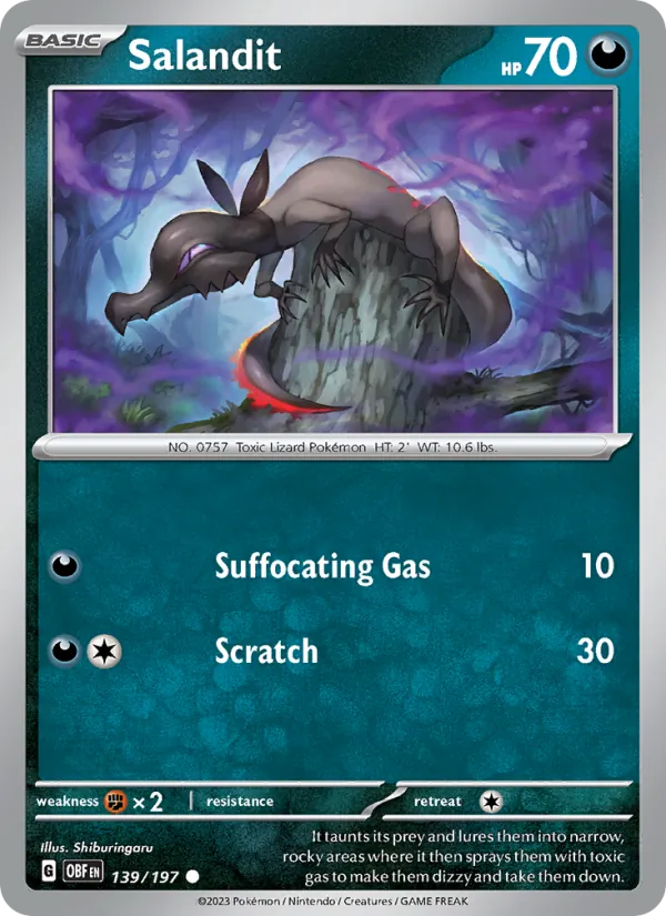 Salandit Obsidian Flames 139/197