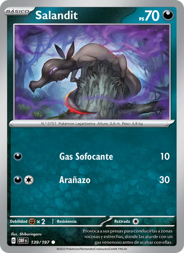 Salandit Llamas Obsidianas 139/197