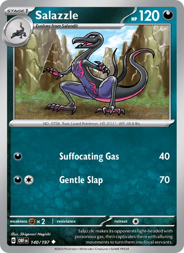 Salazzle Obsidian Flames 140/197