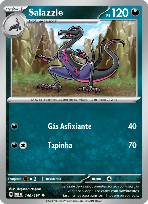 Salazzle Obsidiana em Chamas 140/197